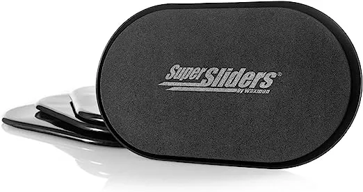 Super Sliders 5 3/4" x 9 1/2" Oval Reusable Furniture Sliders for Hard Surfaces - Effortless Moving and Surface Protection, Beige (8 Pack)