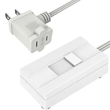 Table-Top Plug in Dimmer for Table or Floor Lamps, Slide Control, Works 