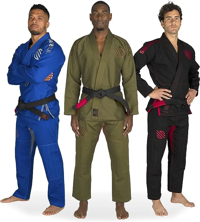 Sanabul Essential BJJ Gi for Men | Brazilian Jiu Jitsu Gi | Lightweight Preshrunk Fabric | Superior Sizing Guide