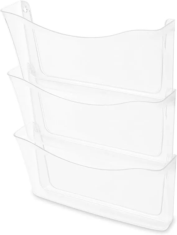 Rubbermaid Unbreakable Three Pocket Wall File Set