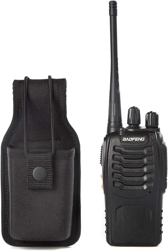 LUITON Radio Holder Radio Holster Baofeng Case Two Way Radio Pouch for Walkie Talkies Nylon Holster for Motorola Kenwood Icom HYT Arcshell Baofeng UV5R UV82 888S F8HP Retevis(1 Pack)