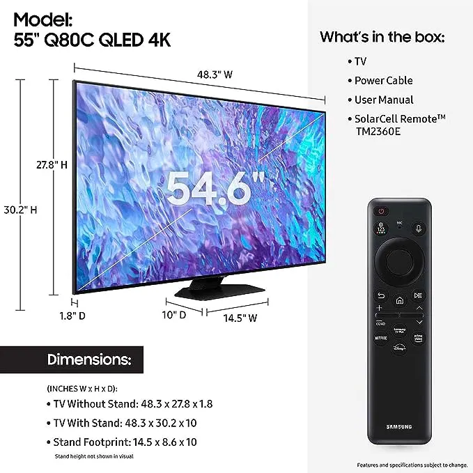 Samsung Q80C 4K QLED Smart TV