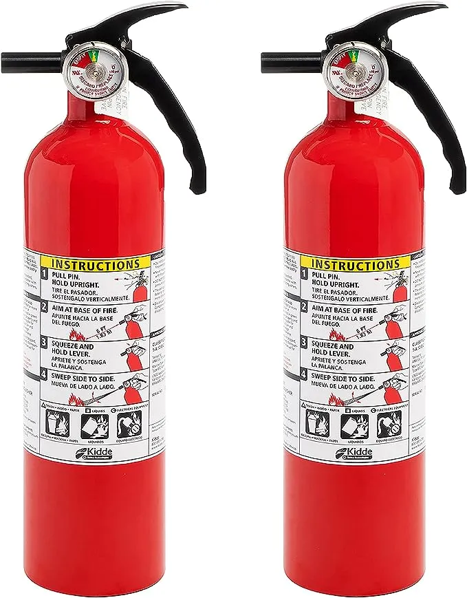 Kidde FA110G Basic Fire Extinguisher, 4 Pack, Red