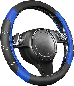 Car Pass Line Rider Leather Universal Steering Wheel Cover