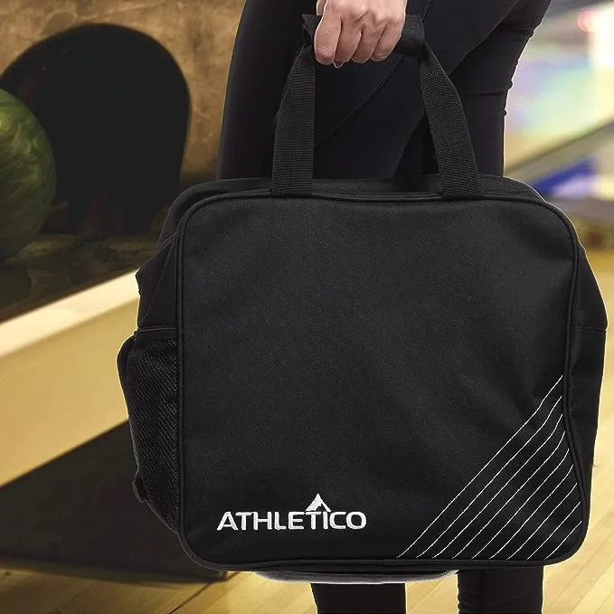 Athletico Essential Bowling Bag - Single Ball Bowling Tote Bag with Padded Bowling Ball Holder