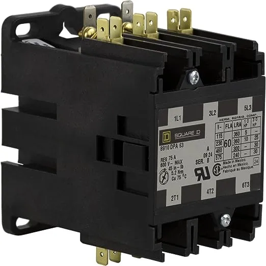 Square D 8910DPA63V02 Definite Purpose Contactor