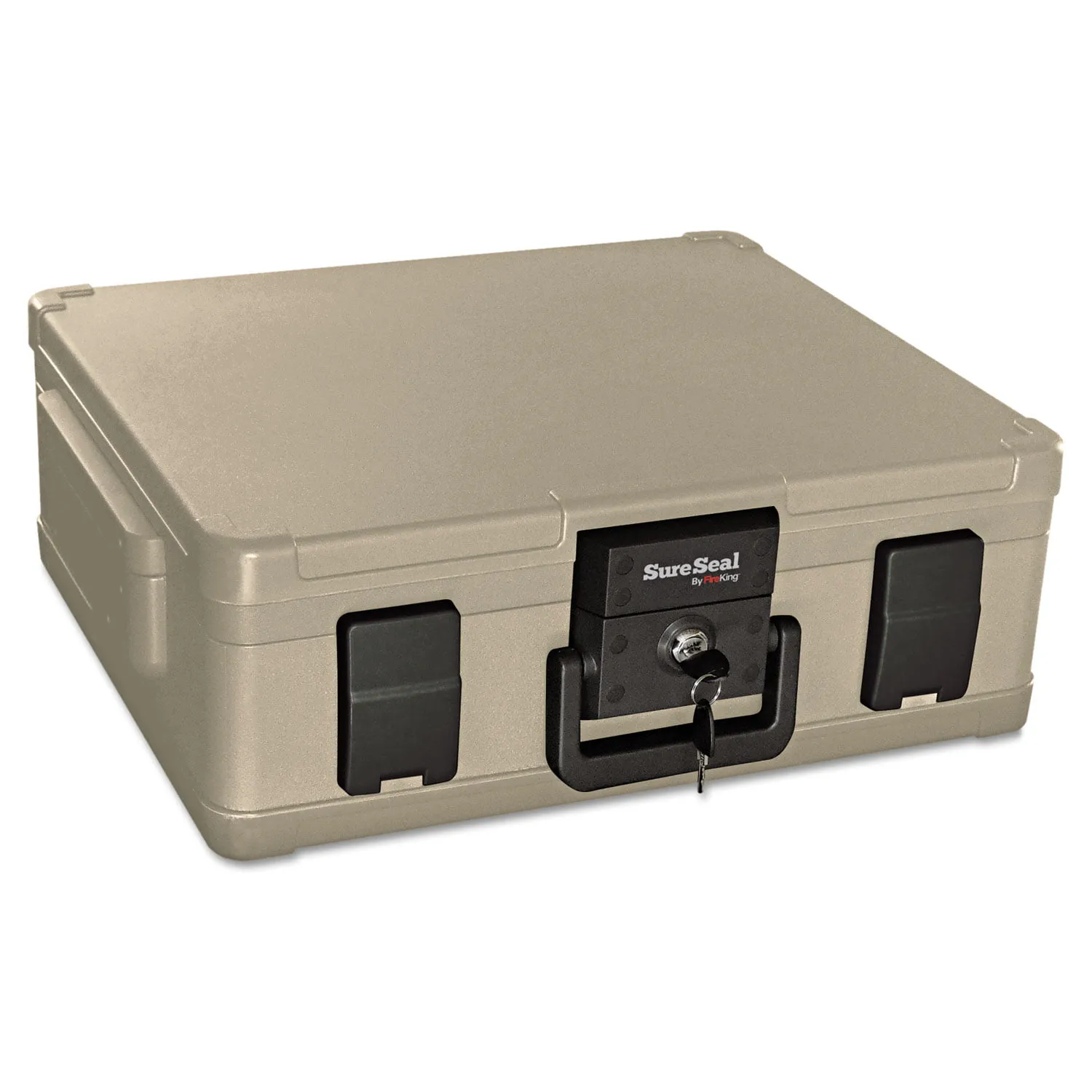 SureSeal By FireKing SS104 Fire and Waterproof Chest, 0.38 ft3, 19-9/10w x 17d x 7-3/10h, Taupe