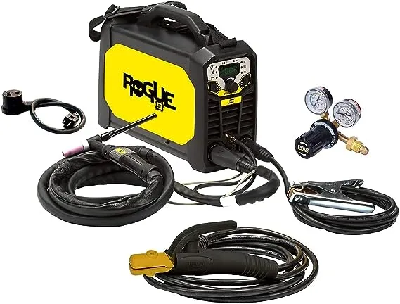 ESAB 0700500073 ROGUE ET 200IP PRO TIG and Stick Welding System, High Frequency Start, IP23S designed, Compact, Lightweight, Power Factor Control, Pulse Feature up to 500Hz