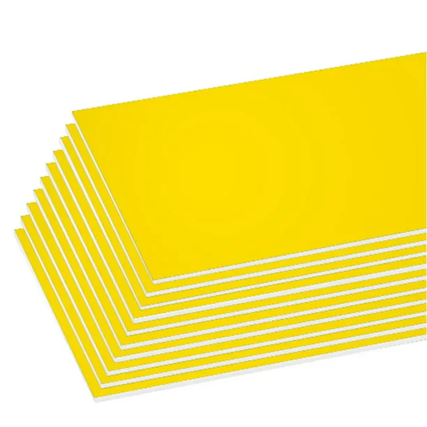 BAZIC Yellow Foam Board 20" X 30", Colored Foam Boards 3/16 Inch Thickness, 25-Pack