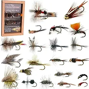 RoxStar Fly Shop Trophy Trout 24pk | Top Wet & Dry Flies for Trout. | Trout Flies Proven Nationwide to Catch Fish! | Tied in-House Never Outsourced! Proud Partner of Trout Unlimited