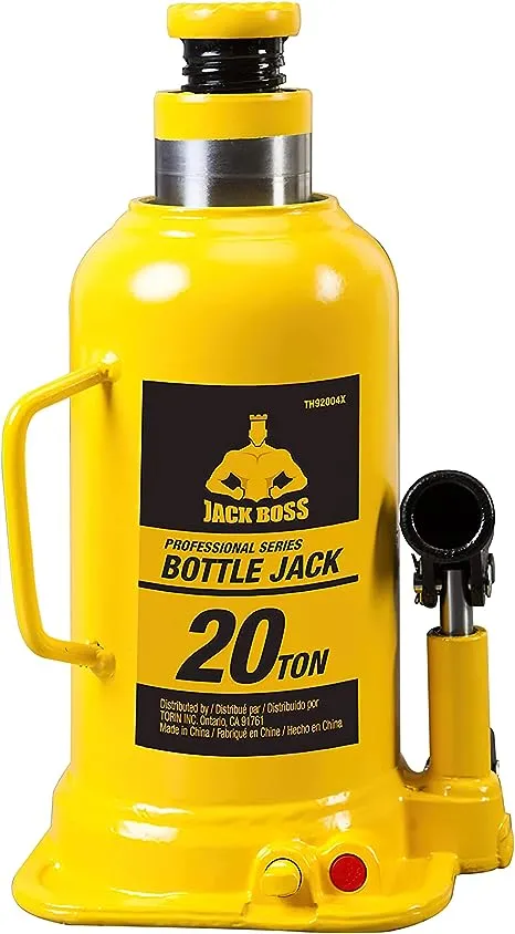 20 Ton (40,000 LBs) Capacity Hydraulic Welded Bottle Jack, TH92004X