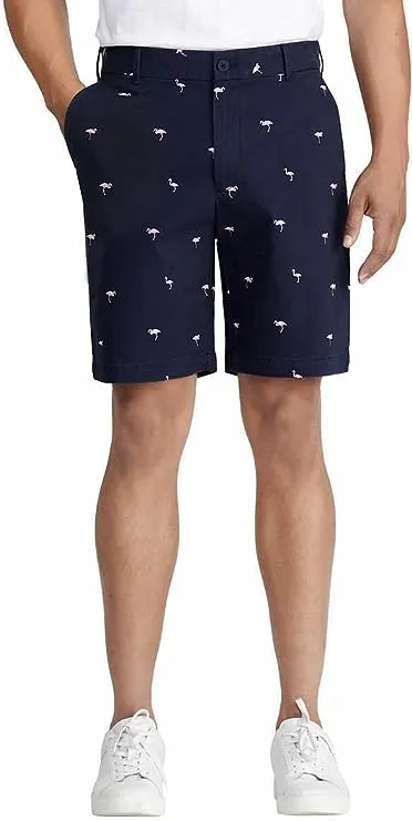 IZOD Mens Mid-Weight Saltwater Flat Front Stretch Chino Short