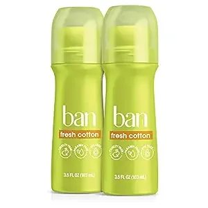 Ban Fresh Cotton 24-hour Invisible Antiperspirant<wbr/>, Roll-on Deodorant for Women