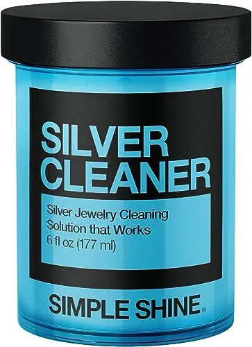 Sterling Silver Jewelry Cleaner | Silver Jewelry Cleaner Solution Dip, Dip Tray, Sterling Silver Cleaner, Jewelry Tarnish Silver Polishing for Jewelry and Ring Cleaner