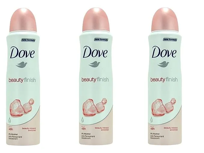 Dove body spray Anti-Perspirant/Anit-Transpirant, pack of 3X250ml/8.5oz, Cucumber & green tea