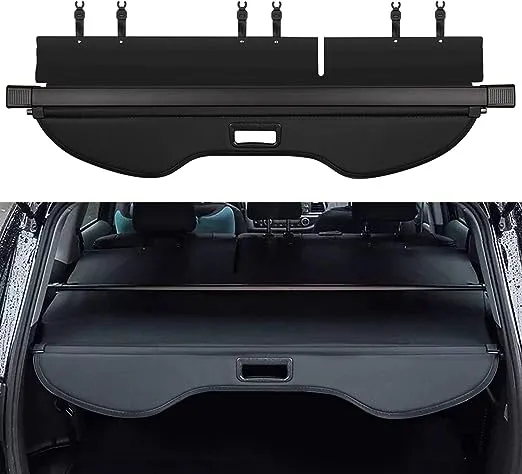 Trunk Cargo Cover for Ford Escape 2013 2014 2015 2016 2017 2018 2019 Retractable Rear Trunk Cargo Luggage Security Shade Cover Shield Interior Accessories Waterproof All Weather (Black)