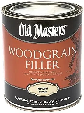 Old Masters Woodgrain Filler Natural Tone Quart Fills Open-Grain Woods