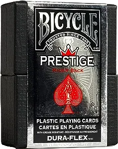 Bicycle Prestige Dura-Flex Playing Cards (Colors May Vary)