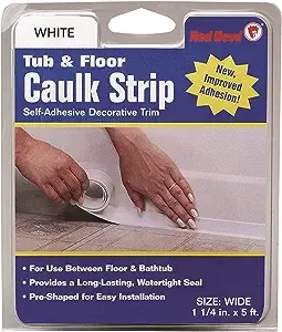 Red Devil 0152, 1/2" x 6' Fixture Caulk Strip, White