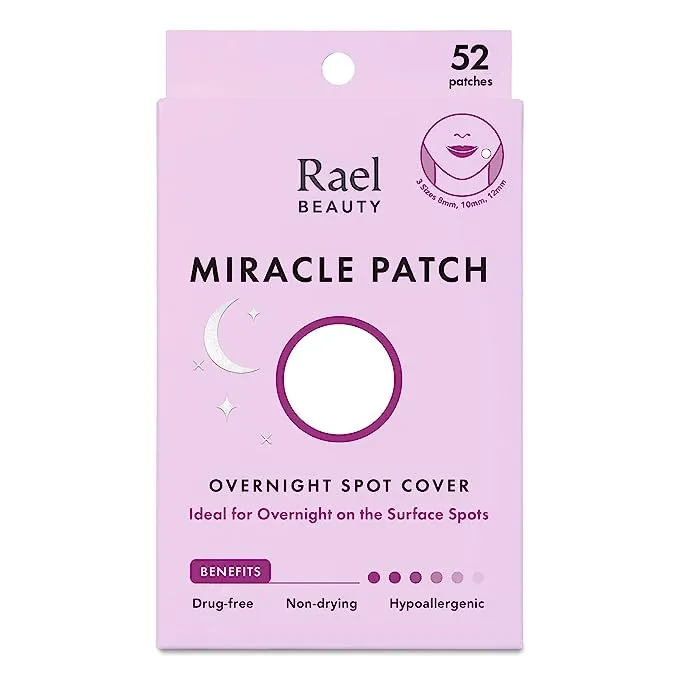 Rael Beauty Miracle Patch, Overnight Spot Cover - 104 patches