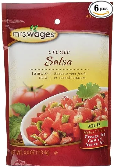 Mrs Wages Mild Salsa Mix-6 packages, 4oz each