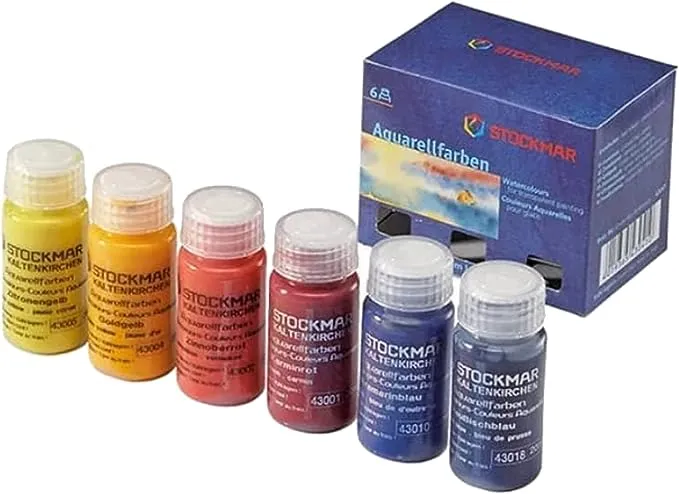 Stockmar Watercolor Paint- 6 Set, for Adult and Beginner or Professional Arti...