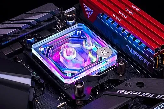 Ventirad EK Water Blocks EK-Velocity D-RGB - AMD Nickel + Acrylic