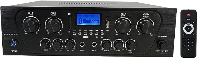 Rockville RPA40BT 4-Room Home Audio Kit