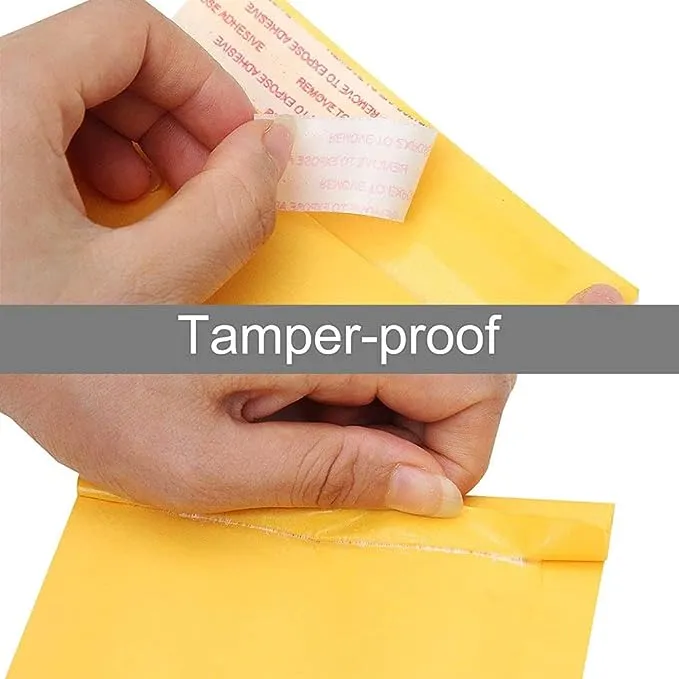 packbabol Kraft Bubble Mailers 4x8 Inch 100 Pcs,Small Self-Sealing Mail Shipping Bags,Yellow Padded Envelopes #000packbabol Kraft Bubble Mailers 4x8 Inch 100 Pcs,Small Self-Sealing Mail Shipping Bags,Yellow Padded Envelopes #000