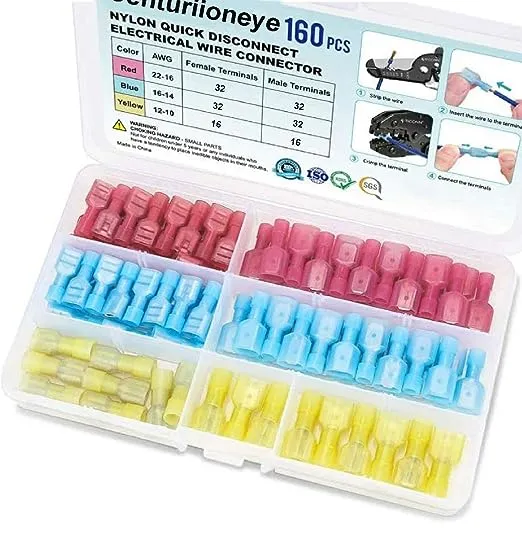 Centuriioneye 160 Pcs Spade Connectors