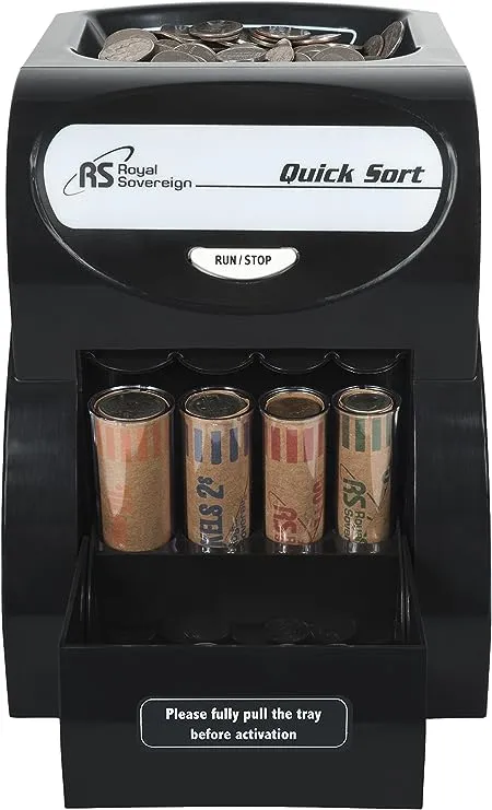 Royal Sovereign One Row Electric Coin Sorter, QS-1AC