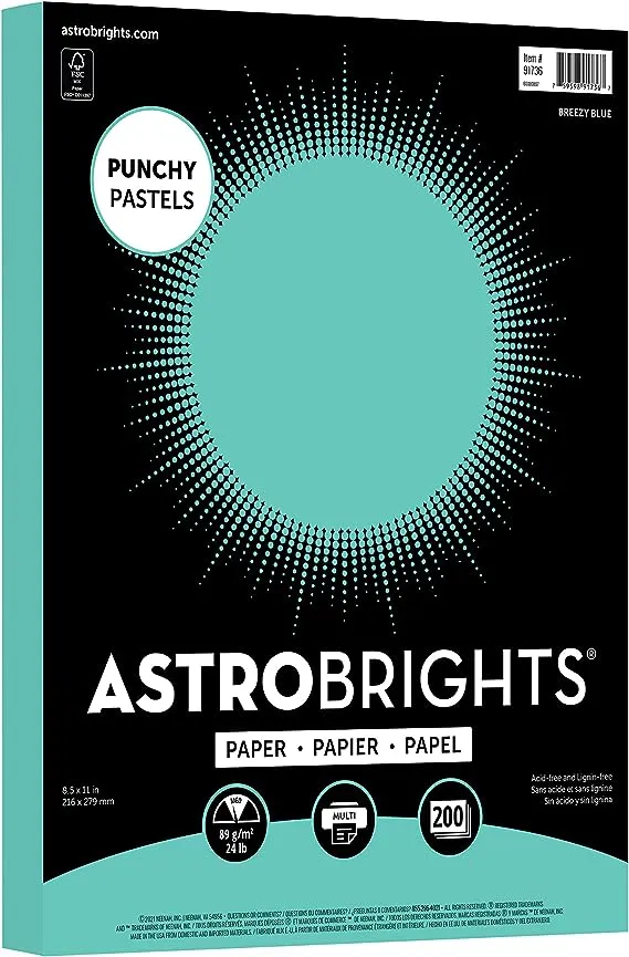 Astrobrights Punchy Pastels Color Paper