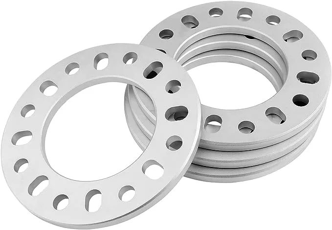 ZHTEAPR 4pc 12mm 1/2" Universal Wheel Spacers for Most 8 Lug Vehicle 8x6.5 8x165.1 8x170 8x180 Compatible with F250 E350 Ram 2500 3500 Express 3500 K3500 Silverado Suburban 2500 Sierra 2500HD 3500HD