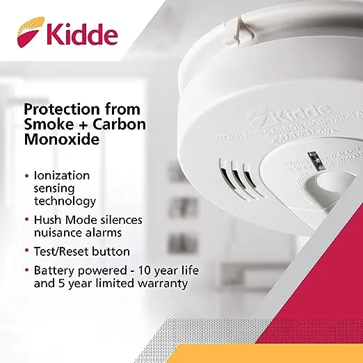 Kidde KN-COSM-BA Combination Carbon Monoxide & Smoke Talking Alarm