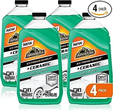 Armor All Car Wash with Extreme Shield and Ceramic Technology, 50 fl. oz (4-Pack)