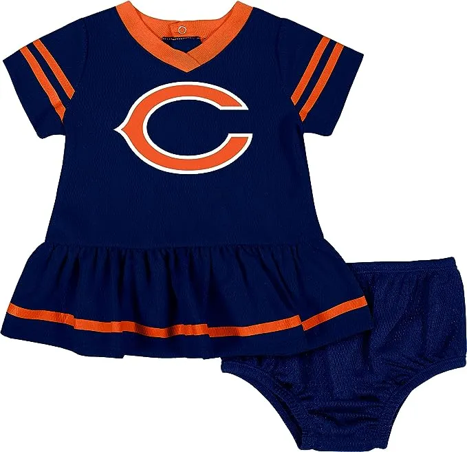 Gerber NFL Baby Girls Team Jersey Dress and Diaper Cover