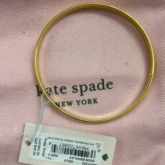 Kate Spade Jewelry Heart of Gold Idiom Bangle