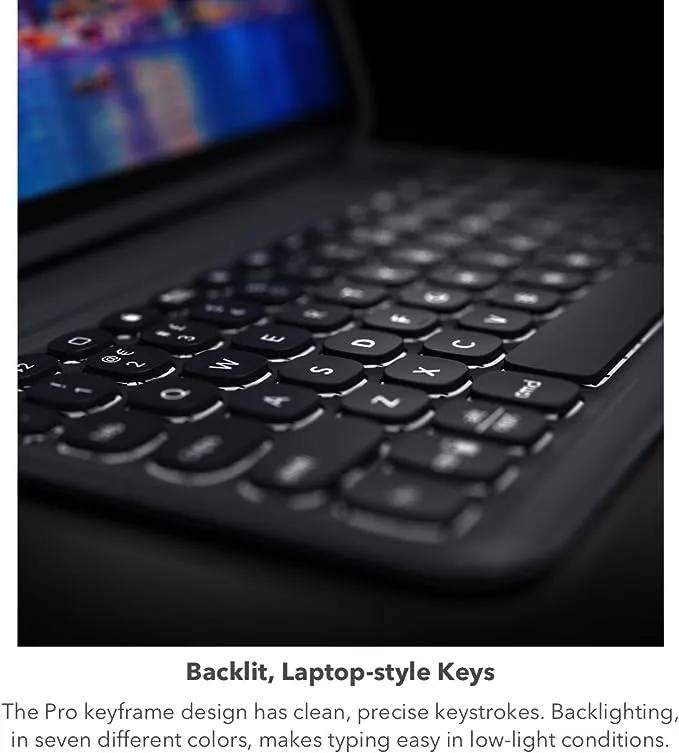 Zagg Pro Keys Wireless Keyboard & Detachable Case for Apple iPad Pro 12.9" (3rd