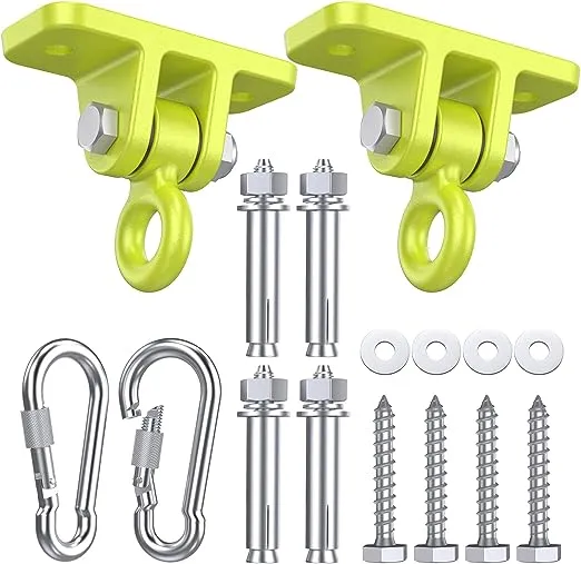 Swing Hangers for Wooden Sets Pack of 2 Heavy Duty Swingset Hardware with Lockin