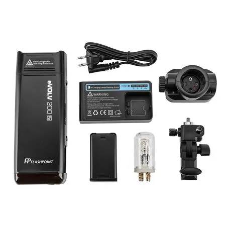 Flashpoint Evolv 200 TTL Modular Strobe with Built-in R2 2.4GHz Radio Remote System (AD200 Pocket Flash)