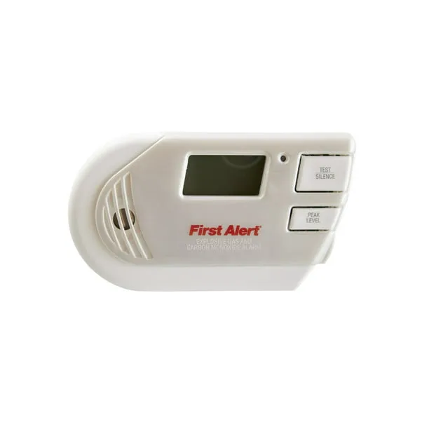 FIRST ALERT Combination Explosive Gas and Carbon Monoxide Alarm with Backlit Digital Display, GCO1CN