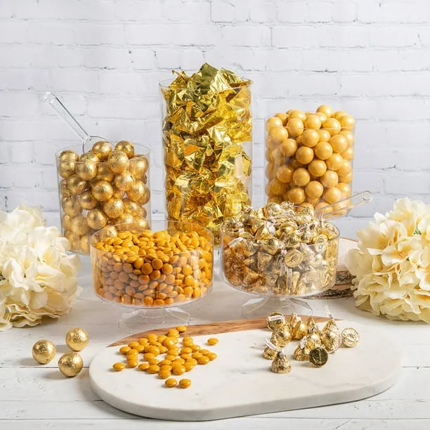 Gold Candy Buffet Table Supplies (Approx 9lbs) Dessert Bar