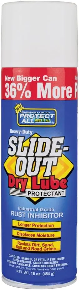 Protect All Slide-Out Dry Lube Protectant - 16 oz - Protect All 40003 , White