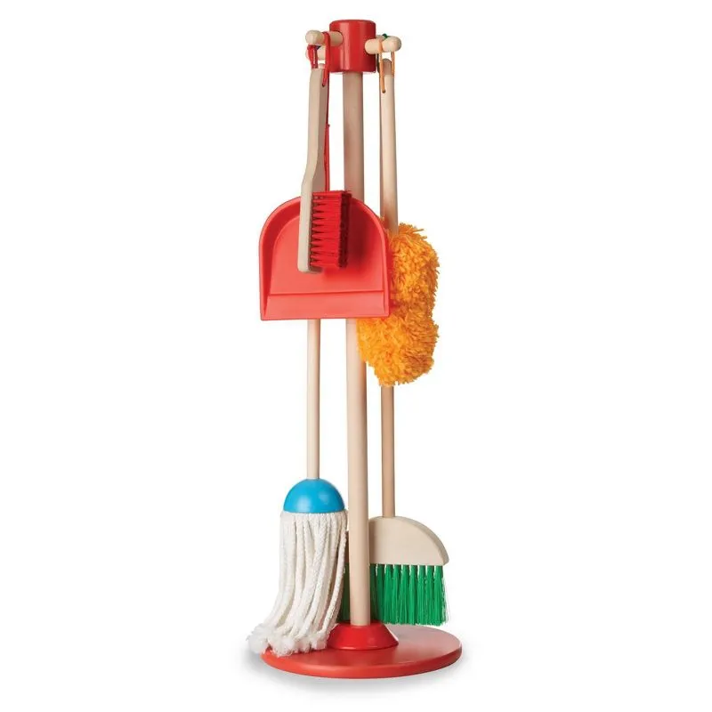 Melissa & Doug Let's Play House! Dust, Sweep & Mop 6pc Set