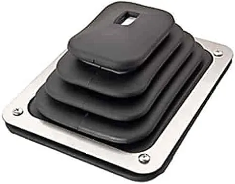 JEGS 62380: Shifter Boot & Plate [6 1/2 in. L x 5 1/4 in. W] - JEGS