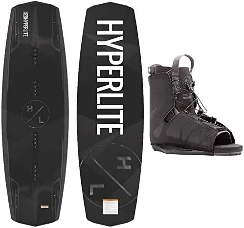 Hyperlite Wakeboard Package Destroyer & Frequency Wakeboard Bindings Fits Boot Size 8-14! 135, 139, 143 cm