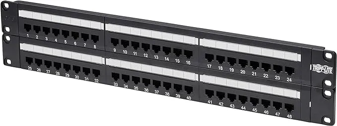 N252-048 (004) - TRIPPLITE N252-048 (004) 110 Patch Panel 568B RJ45 Ethernet 48 Port | N252-048 | Tripp Lite