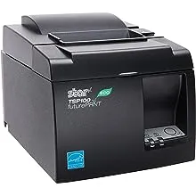 Star MicronicsTSP143IIU GRY US ECO - Monochrome Thermal Receipt Printer - Cutter - USB - Gray - Internal Power Supply and Cable Included