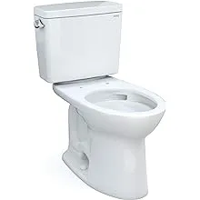 TOTO Drake Cotton Elongated Standard Height 2-piece Toilet 10-in Rough-In 1.6-GPF