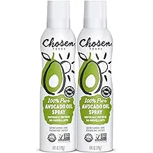 Chosen Foods 100% Pure Avocado Oil Spray, Keto and Paleo Diet Friendly, Kosher Cooking Spray for Baking, High-Heat Cooking and Frying